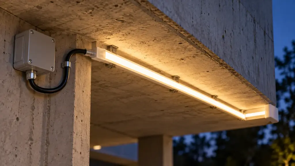120V LED strip end cap and single feed, no driver